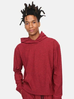 Budget 🛒 Outdoor Voices Sunday Hoodie 🎉 -Outlet Outdoorvoices Store 1 hero M500090 TXC DRD Sunday Hoodie Deep Red 0005 V2