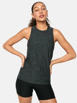 Cheapest 🤩 Outdoor Voices CloudKnit Tank ❤️ -Outlet Outdoorvoices Store 1 hero W300064 HLM CHR CloudKnit High Neck Tank Top Charcoal 0016 V3