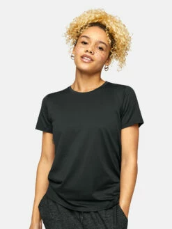 Discount 🤩 Outdoor Voices CloudKnit Shortsleeve 🤩 -Outlet Outdoorvoices Store 1 hero W300246 HLM BLK Cloudknit Shortsleeve Black 1675