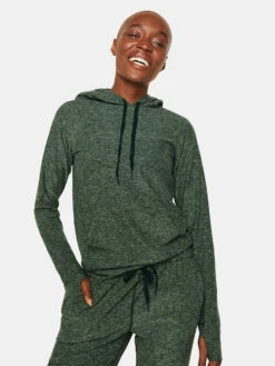 Deals 💯 Outdoor Voices CloudKnit Hoodie 🥰 -Outlet Outdoorvoices Store 1 hero W500095 HMJ HUN Cloudknit Hoodie Hunter 0080