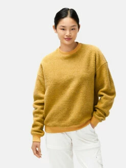 Flash Sale 🎁 Outdoor Voices MegaFleece Crewneck 🌟 -Outlet Outdoorvoices Store 1 hero W501067 WNF DIJ MegaFleece Crewneck Dijon 080