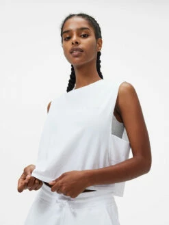 Best deal ⌛ Outdoor Voices Everyday Boyfriend Tank ✨ -Outlet Outdoorvoices Store 210625 OP OV W301593 CTJ WHI Everyday Boyfriend Tank White 066