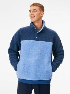 Hot Sale 😍 Outdoor Voices MegaFleece Snap Up ✨ -Outlet Outdoorvoices Store Front02 M500749 WNF MBE MegaFleece Snap Up Morning Blue Denim 134 IBkPomV