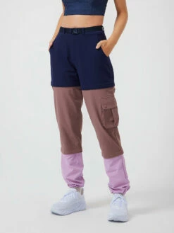 Wholesale ⌛ Outdoor Voices RecTrek Zip-Off Pant 🌟 -Outlet Outdoorvoices Store Front Detail W701046 DCW VTP Rectrek Zip Off Pant Navy Deep Taupe Provence 110 klVFLxb