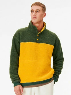 Hot Sale 😍 Outdoor Voices MegaFleece Snap Up ✨ -Outlet Outdoorvoices Store Front M500749 WNF SFJ MegaFleece Snap Up Sunflower Jasper 001 2 5Q7vQ4w