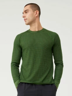 Buy 😍 Outdoor Voices FastTrack Waffle Longseleeve 🎁 -Outlet Outdoorvoices Store M301605 SWF OKA FastTrack Waffle Longseleeve Okra 031 zfxFk8y