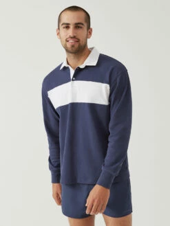 Wholesale 😉 Outdoor Voices Rugby Longsleeve 😍 -Outlet Outdoorvoices Store M301862 RGC DSW Rugby Longsleeve Dark Sky White 235