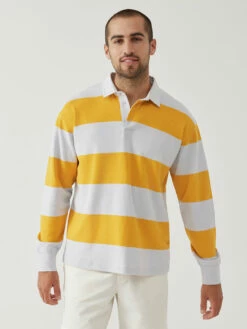 Wholesale 😉 Outdoor Voices Rugby Longsleeve 😍 -Outlet Outdoorvoices Store M301862 RGC PMG Rugby Longsleeve Phantom Goldfinch 042