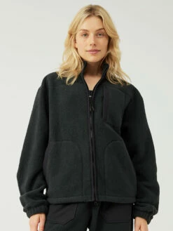 Outlet Outdoorvoices Store -Outlet Outdoorvoices Store U502008 PMF BLK PrimoFleece Zip Up Black Louise 2631