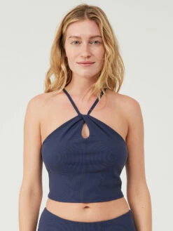 Promo ⭐ Outdoor Voices SuperForm™ Rib Halter 🎉 -Outlet Outdoorvoices Store W201901 SFR DSY Rib Halter Dark Sky DH 027