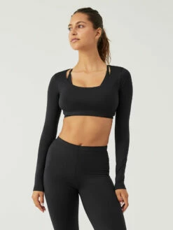 Deals π Outdoor Voices Sculpt Longsleeve Crop Top π 7 Deals π Outdoor Voices Sculpt Longsleeve Crop Top π -Outlet Outdoorvoices Store W202018 SPT BLK Sculpt Longsleeve Crop Top Black 048