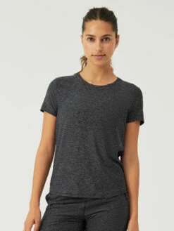 Discount 🤩 Outdoor Voices CloudKnit Shortsleeve 🤩 -Outlet Outdoorvoices Store W300246 HLM CHR All Day Shortsleeve RESHOOT OLD Charcoal 019 Pu4WbD4