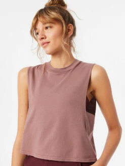 Best deal ⌛ Outdoor Voices Everyday Boyfriend Tank ✨ -Outlet Outdoorvoices Store W301593 CTJ DTU Everyday Tank Deep Taupe 089 aS3oEw6