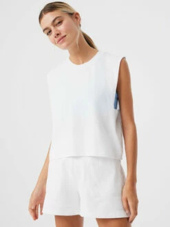 Best deal ⌛ Outdoor Voices Everyday Boyfriend Tank ✨ -Outlet Outdoorvoices Store W301593 CTJ WHI Everyday Boyfriend Tank White 076 agPwoFa