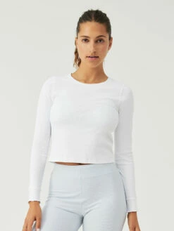 Top 10 🛒 Outdoor Voices SuperForm™ Rib Longsleeve 👏 14 Top 10 🛒 Outdoor Voices SuperForm™ Rib Longsleeve 👏 -Outlet Outdoorvoices Store W301658 SFR WHI Rib Longsleeve White 030 nDt3nts