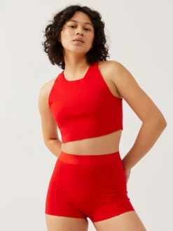 Budget 🤩 Outdoor Voices SuperForm™ Crop Top 💯 -Outlet Outdoorvoices Store W301760 BIT CNP Zoom Crop Top Candy Apple DARI 029 FlYakzi