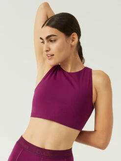 Budget 🤩 Outdoor Voices SuperForm™ Crop Top 💯 -Outlet Outdoorvoices Store W301760 BIT GPM Zoom Crop Top Grape Jam 517