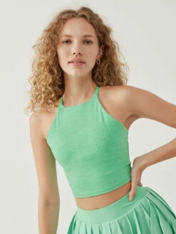 Hot Sale ⭐ Outdoor Voices TechSweat™ Criss Cross Tank 👏 -Outlet Outdoorvoices Store W301908 TSW JDT Move Free Criss Cross Tank Jadeite DH 222