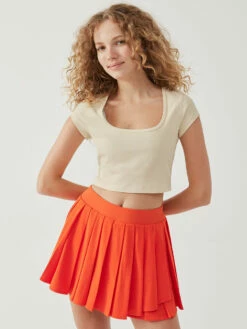 Coupon 👍 Outdoor Voices SuperForm™ Rib Shortsleeve 🧨 -Outlet Outdoorvoices Store W301911 SFR BRP Rib Shortsleeve Burlap 077 Bb3CEGp