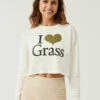 Outlet 😀 Outdoor Voices I Love Grass Cropped Longsleeve 🔔 -Outlet Outdoorvoices Store W301987 CTJ OFW I Love Grass Cropped Longsleeve Off White 038 636f33e0 6b50 4787 b103 acf0697c0dbc
