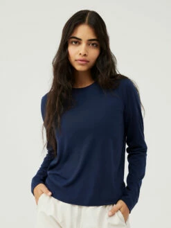 Budget π Outdoor Voices Merino Wool Longsleeve β 9 Budget π Outdoor Voices Merino Wool Longsleeve β -Outlet Outdoorvoices Store W302043 MNW NVY Merino Wool Longsleeve Navy 028 nvPFd1w