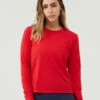 Budget 👏 Outdoor Voices Merino Wool Longsleeve ⌛ -Outlet Outdoorvoices Store W302043 MNW SWY Merino Wool Longsleeve Strawberry 050 B5Sy7yd