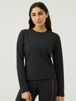 Cheap ⭐ Outdoor Voices FrostKnit Longsleeve 🎁 -Outlet Outdoorvoices Store W302052 PLM BLK FrostKnit Longsleeve Black 013