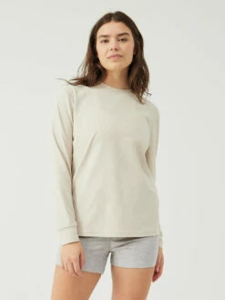 Best deal ⌛ Outdoor Voices CloudKnit Heavyweight Longsleeve 👏 -Outlet Outdoorvoices Store W302058 HMJ OAT CloudKnit Longsleeve Oatmeal 033 qDzjTNU