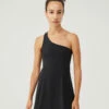 Buy ⌛ Outdoor Voices One Shoulder 👗 Dress ❤️ -Outlet Outdoorvoices Store W401789 BIT BLK One Shoulder Dress with Liner Black 024 ip3V31Z