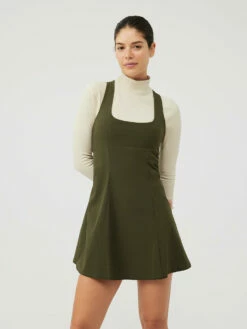 New 😉 Outdoor Voices Cross Back 👗 Dress ❤️ -Outlet Outdoorvoices Store W401885 WTS FST Cross Back Dress Forest 025 2iCv5EL