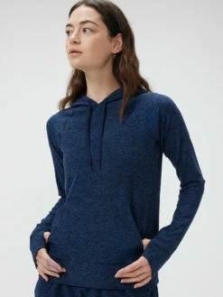 Deals 💯 Outdoor Voices CloudKnit Hoodie 🥰 -Outlet Outdoorvoices Store W500095 HMJ NVY All Day Hoodie Navy 096 W7pxs4m
