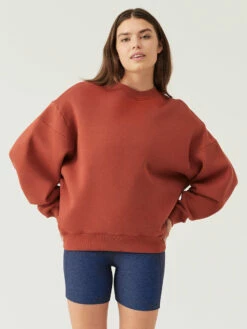 Budget 😀 Outdoor Voices Nimbus Crewneck 🎉 -Outlet Outdoorvoices Store W502019 TDF SDL Nimbus Crewneck Saddle 254 1 gdLO2ui